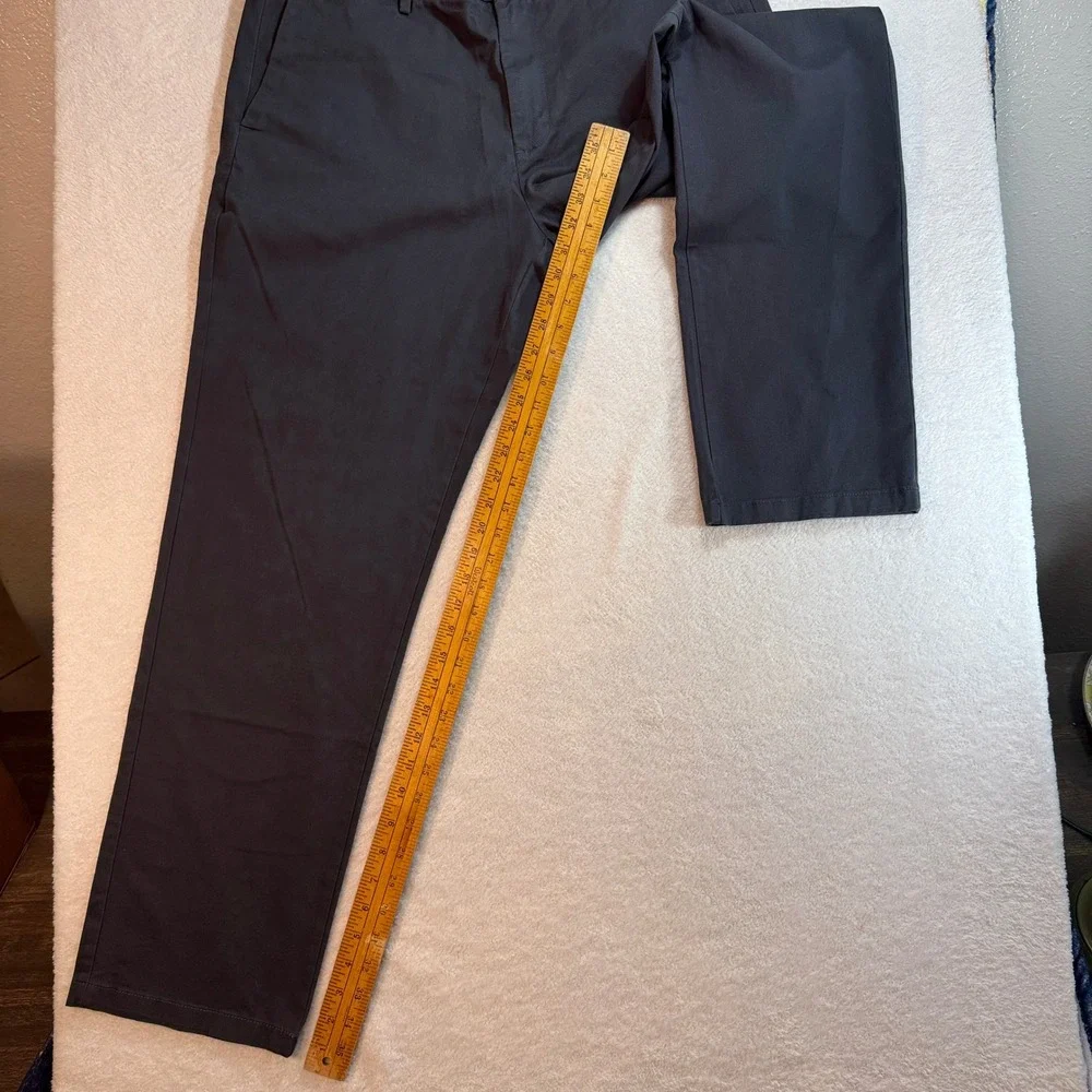 Banana Republic Aiden Slim Fit Chino Pants Mens 36x32 Charcoal Gray Flat Front